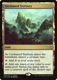 Magic: The Gathering - League Promo - Unclaimed Territory FOIL Promo/258 Lightly Played