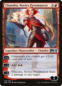 Magic: The Gathering Single - Core Set 2020 - Chandra, Novice Pyromancer Uncommon/128 Lightly Played