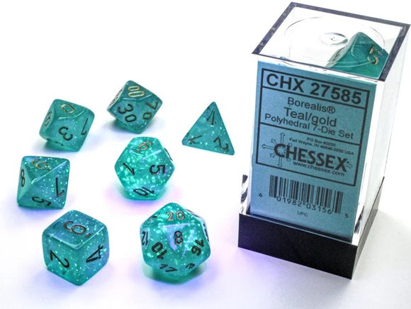 7-Die Set Borealis Luminary: Teal/Gold