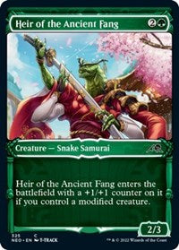 Magic: The Gathering Single - Kamigawa: Neon Dynasty - Heir of the Ancient Fang (Showcase) FOIL Common/325 Lightly Played