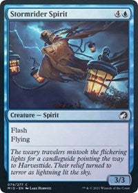 Magic: The Gathering Single - Innistrad: Midnight Hunt - Stormrider Spirit - Common/079 Lightly Played