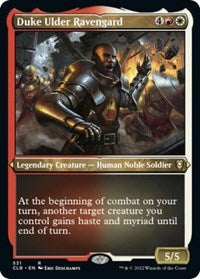 Magic: The Gathering - Commander Legends: Battle for Baldur's Gate - Duke Ulder Ravengard (Foil Etched) - Rare/531 Lightly Played
