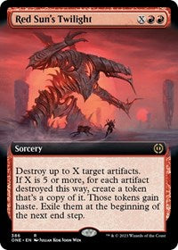 Magic: The Gathering Single - Phyrexia: All Will Be One - Red Sun's Twilight (Extended Art) - Rare/386 Lightly Played