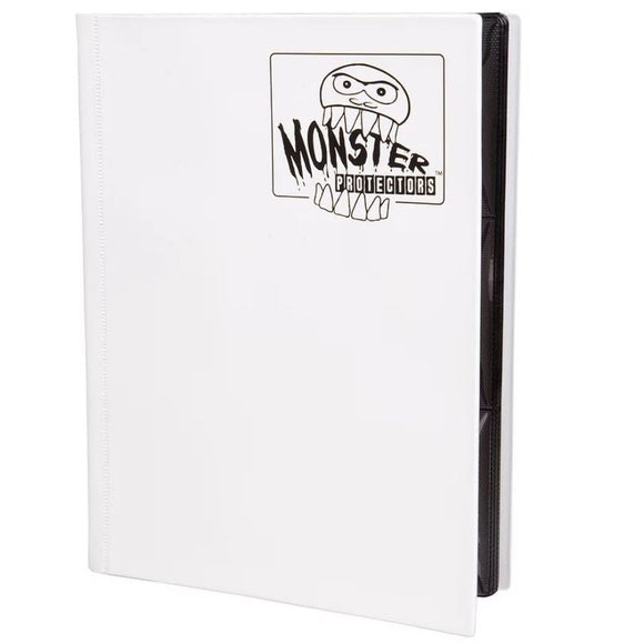 MONSTER BINDERS: 9-POCKET: MATTE WHITE