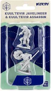 Critical Role Unpainted Miniatures: W02 Kuul`tevir Javelineer & Assassin