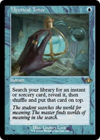 Magic: The Gathering Single - Dominaria Remastered - Mystical Tutor (Retro Frame) - Rare/289 Lightly Played