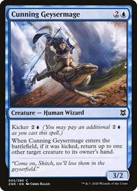 Magic: The Gathering Single - Zendikar Rising - Cunning Geysermage Common/055 Lightly Played