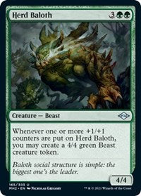 Magic: The Gathering Single - Modern Horizons 2 - Herd Baloth - Uncommon/165 Lightly Played