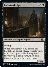 Magic: The Gathering Single - Double Masters 2022 - Balustrade Spy - FOIL Common/068 Lightly Played