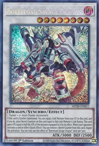 Yu-Gi-Oh! YuGiOh Single - 2020 Tin of Lost Memories - Borreload Savage Dragon - Prismatic Secret Rare/MP20-EN017 Lightly Played