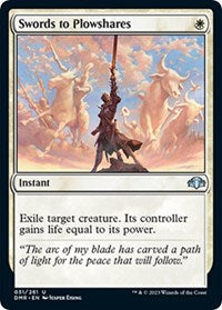 Magic: The Gathering Single - Dominaria Remastered - Swords to Plowshares (Foil) - Uncommon/031 Lightly Played