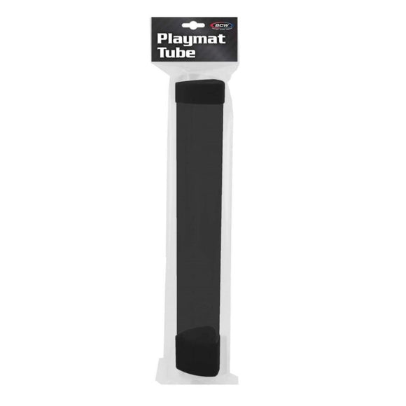 BCW SUPPLIES: SMOKE PLAYMAT TUBE WITH DICE CAP - BLACK