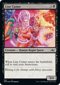 Magic: The Gathering - Unfinity - Line Cutter (Galaxy Foil) - Common/366 Lightly Played