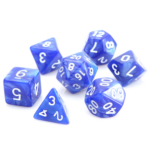 RPG Set - Blue Swirl with White