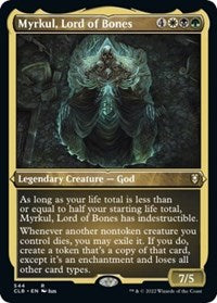 Magic: The Gathering Single - Commander Legends: Battle for Baldur's Gate - Myrkul, Lord of Bones (Foil Etched) - Rare/544 Lightly Played