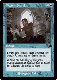 Magic: The Gathering Single - Dominaria Remastered - Frantic Search (Retro Frame) - Common/285 Lightly Played