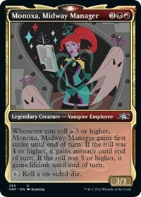 Magic: The Gathering - Unfinity - Monoxa, Midway Manager (Showcase) (Foil) - Uncommon/265 Lightly Played