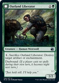 Magic: The Gathering Single - Innistrad: Midnight Hunt - Outland Liberator (Foil) - Uncommon/190 Lightly Played