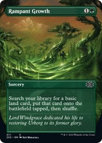 Magic: The Gathering Single - Double Masters 2022 - Rampant Growth (Borderless) - FOIL Common/371 Lightly Played