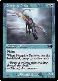 Magic: The Gathering Single - Dominaria Remastered - Peregrine Drake (Retro Frame) - FOIL Common/292 Lightly Played