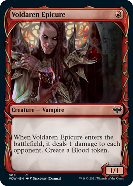 Magic: The Gathering - Innistrad: Crimson Vow - Voldaren Epicure (Showcase) FOIL Common/308 Lightly Played