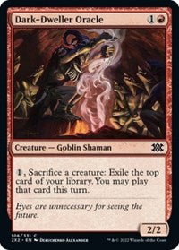 Magic: The Gathering Single - Double Masters 2022 - Dark-Dweller Oracle (Foil) - Common/106 Lightly Played