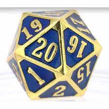 MTG Roll Down Counter - Shiny Gold Sapphire