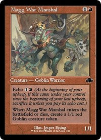 Magic: The Gathering Single - Dominaria Remastered - Mogg War Marshal (Retro Frame) (Foil) - Common/326 Lightly Played