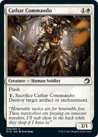 Magic: The Gathering Single - Innistrad: Midnight Hunt - Cathar Commando - Common/010 Lightly Played