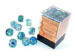 12mm d6 Nebula: Oceanic/Gold 27956