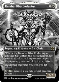 Magic: The Gathering Single - Phyrexia: All Will Be One - Kemba, Kha Enduring (Borderless) - FOIL Rare/330 Lightly Played