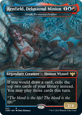 Magic: The Gathering - Innistrad: Crimson Vow - Renfield, Delusional Minion - Eruth, Tormented Prophet FOIL Rare/342 Lightly Played