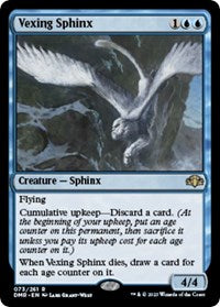Magic: The Gathering Single - Dominaria Remastered - Vexing Sphinx (Foil) - Rare/073 Lightly Played