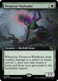 Magic: The Gathering Single - March of The Machine - Deeproot Wayfinder (Extended Art) - FOIL Rare/0369 - Lightly Played