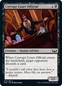 Magic: The Gathering Single - Streets of New Capenna - Corrupt Court Official - Common/070 Lightly Played