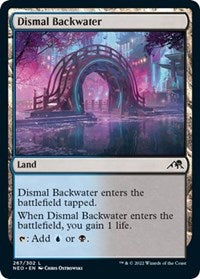 Magic: The Gathering Single - Kamigawa: Neon Dynasty - Dismal Backwater Land/267 Lightly Played