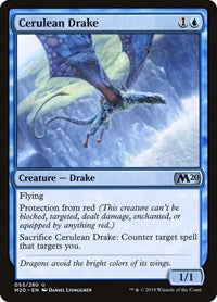 Magic: The Gathering Single - Core Set 2020 - Cerulean Drake - Uncommon/053 Lightly Played