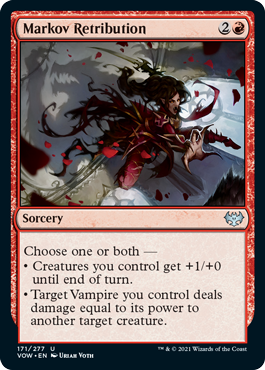 Magic: The Gathering - Innistrad: Crimson Vow - Markov Retribution FOIL Uncommon/171 Lightly Played