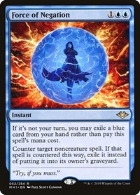 Magic: The Gathering - Modern Horizons - Force of Negation Rare/052 Lightly Played