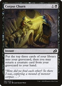 Magic: The Gathering Single - Ikoria: Lair of Behemoths - Corpse Churn (Foil) - Common/081 Lightly Played