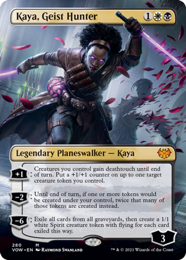 Magic: The Gathering - Innistrad: Crimson Vow - Kaya, Geist Hunter (Borderless) Mythic/280 Lightly Played