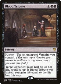 Magic: The Gathering - Commander 2017- Blood Tribute Rare/100 Lightly Played