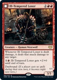Magic: The Gathering - Innistrad: Crimson Vow - Ill-Tempered Loner Rare/162 Lightly Played