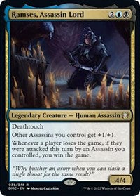 Magic: The Gathering Single - Commander: Dominaria United - Ramses, Assassin Lord - FOIL Rare/039 Lightly Played