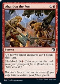 Magic: The Gathering - Innistrad: Midnight Hunt - Abandon the Post Common/127 Lightly Played