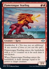 Magic: The Gathering Single - Modern Horizons 2 - Flametongue Yearling - Uncommon/125 Lightly Played