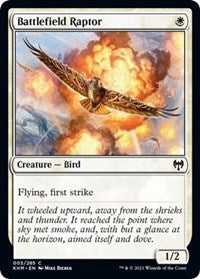 Magic: The Gathering Single - Kaldheim - Battlefield Raptor - Common/003 Lightly Played