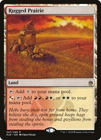 Magic: The Gathering Single - Masters 25 - Rugged Prairie - Rare/247 Lightly Played