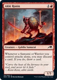 Magic: The Gathering Single - Kamigawa: Neon Dynasty - Akki Ronin Common/131 Lightly Played