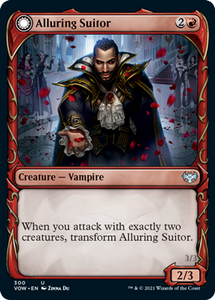 Magic: The Gathering - Innistrad: Crimson Vow - Alluring Suitor (Showcase) Uncommon/300 Lightly Played